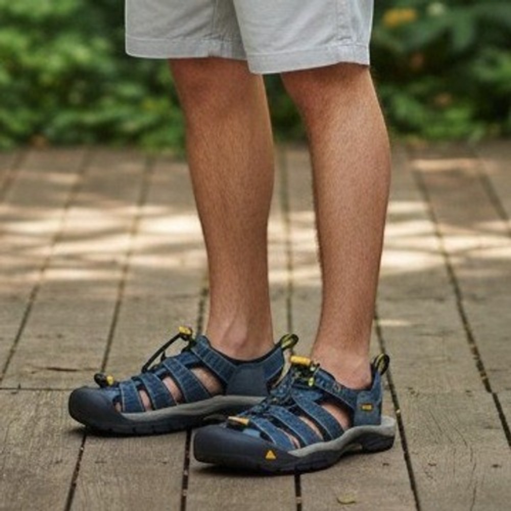 KEEN Newport H2 Mens Sport Sandal Size 7.5 Hiking Water Shoe Blue Synthetic